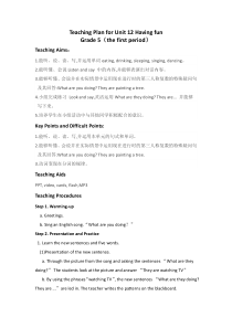 辽师大版英语五年级下册《Unit 12 Having fun》精品教案2