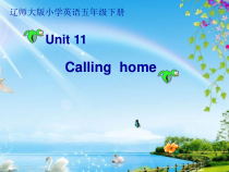 辽师大版英语五年级下册《Unit 11 Calling home》PPT课件4