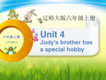 辽师大版英语六年级上册《Unit 4 Judy’s brother has a special hobby》精品PPT课件3