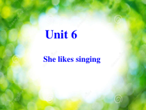 辽师大版英语六年级上册《Unit 6 She likes singing》优质PPT课件1