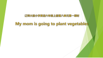 辽师大版英语六年级上册《Unit 8 My mom is going to plant vegetables》PPT课件2