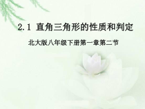《直角三角形的性质与判定》PPT课件1-八年级下册数学北师大版