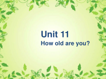 辽师大版英语三上《Unit 11 How old are you》PPT课件2
