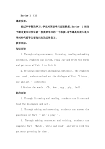 辽师大版英语三下《Review 2》教案10