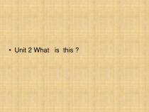 辽师大版英语三下《Unit 2 What's this》PPT课件1