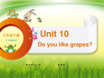 辽师大版英语三下《Unit 10 Do you like grapes》PPT课件3