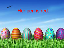 辽师大版英语四上《Unit 3 Her pen is red》PPT课件4