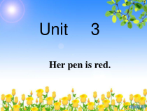 辽师大版英语四上《Unit 3 Her pen is red》PPT课件5