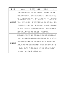 辽师大版英语四下《Unit 3 He's our PE teacher》教案4