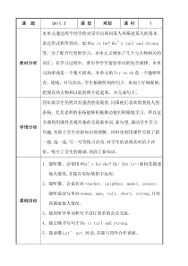 辽师大版英语四下《Unit 3 He's our PE teacher》教案10