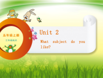辽师大版英语五上《Unit 2 What subject do you like》PPT课件1