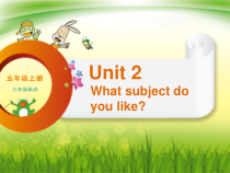 辽师大版英语五上《Unit 2 What subject do you like》PPT课件7