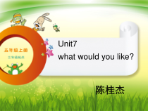 辽师大版英语五上《Unit 7 What would you lie》PPT课件2