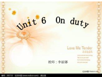 辽师大版英语五下《Unit 6 On duty》PPT课件1