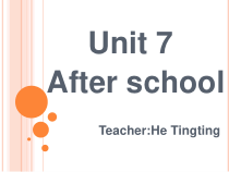辽师大版英语五下《Unit 7 After school》PPT课件30