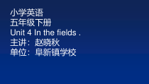 辽师大版英语五下《Unit 4 In the fields》PPT课件23
