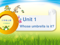 辽师大版英语六上《Unit 1 Whose umbrella is it》PPT课件3