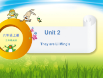 辽师大版英语六上《Unit 2 They are Li Ming's》PPT课件1