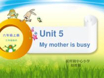 辽师大版英语六上《Unit 5 My mother is busy》PPT课件9