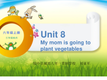 辽师大版英语六上《Unit 8 My mom is going to plant vegetables》PPT课件3
