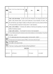 辽师大版英语六上《Unit 10 Let me check the map online》教案7