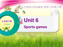 辽师大版英语六下《Unit 6 Sports games》PPT课件4