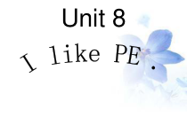 湘鲁版英语三年级上册《Unit 8 I like PE Section A》教学PPT课件2