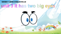 湘鲁版英语三年级上册《Unit 3 It has two big eyes Section A》PPT课件1