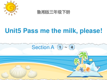 湘鲁版英语三年级下册《Unit 5 Pass me the milk,please Section A》公开课PPT课件2