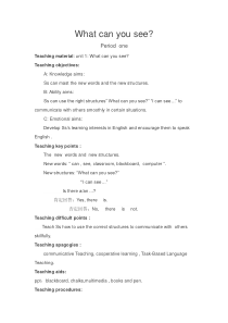 湘鲁版英语四年级上册《Unit 1 What can you see Section A》精品教案3
