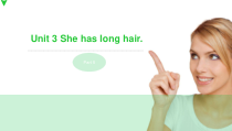 湘鲁版英语五年级上册《Unit 3 She has long hair Section B》集体备课PPT课件4