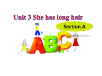 湘鲁版英语五年级上册《Unit 3 She has long hair Section A》优质课PPT课件4