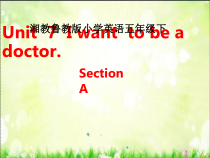 湘鲁版英语五年级上册《Unit 7 I want to be a doctor Section A》公开课PPT课件3
