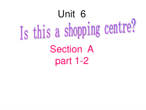 湘鲁版英语五年级下册《Unit 6 Is this a shopping centre Section A》集体备课PPT课件3