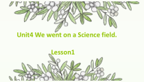 湘鲁版英语六年级下册《Unit 4 We went on a scince field trip Section A》优质课PPT课件1