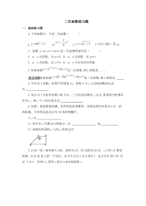 《1 二次函数》课后习题-九年级下册数学北师大版