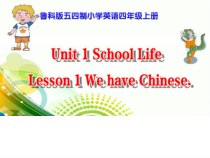 鲁科版英语四年级上册《Lesson 1 We have Chinese》优质PPT课件3