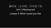鲁科版英语四年级下册《Lesson 2 What would you like？》优质PPT课件1