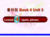 鲁科版英语四年级下册《Lesson 4 Again,please!》优质PPT课件2