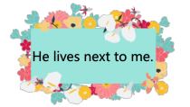 鲁科版英语五年级下册《Lesson 1 He lives next to me》优质PPT课件3