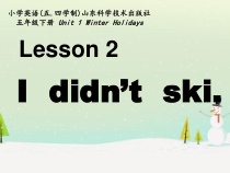 鲁科版英语五年级下册《Lesson 2 I didn’t ski》公开课PPT课件4