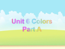 闽教版英语三年级上册《Unit 6 Colors Part A》PPT课件3