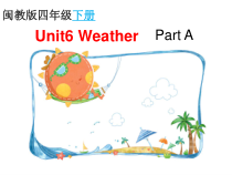 闽教版英语四年级下册《Unit 6 Weather Part A》PPT课件5(1)