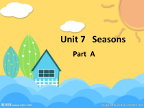 闽教版英语四年级下册《Unit 7 Seasons Part A》PPT课件4