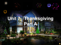 闽教版英语六年级上册《Unit 7 Thanksgiving Part A》PPT课件1(1)
