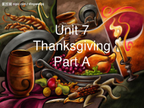 闽教版英语六年级上册《Unit 7 Thanksgiving Part A》PPT课件3(1)