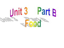 闽教版英语三年级下册《Unit 3 Food》PPT课件4 (共23页)