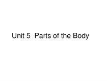 闽教版英语三年级下册《Unit 5 Parts of the body》PPT课件(共15页)