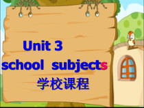 闽教版英语四年级下册《Unit 3 School Subjects》PPT课件(共37页)