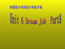 闽教版英语六年级下册《Unit 6  Dream  Job Part A》教案+课件+音频素材